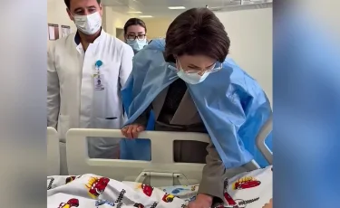 Смертельный наезд: пострадавших детей посетила министр здравоохранения