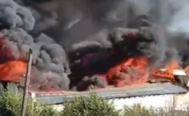 Кентау қаласында  мәдениет сарайы өртке оранды