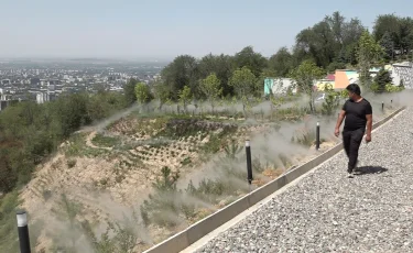 В Алматы на Коктобе заработала уникальная экологическая система полива и очистки воздуха