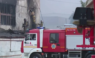 Қызылордада құрылыс заттарын сататын сауда орнынан өрт шықты