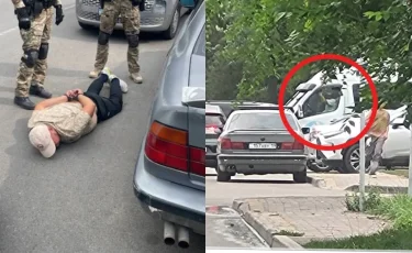 Скрыться не удалось: в Алматы задержали с поличным автоворов (видео)