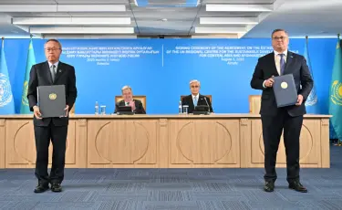 Алматыда БҰҰ өңірлік орталығын құру туралы келісімге қол қойылды
