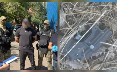 Попытался выбросить пистолет: в Караганде задержан водитель с оружием