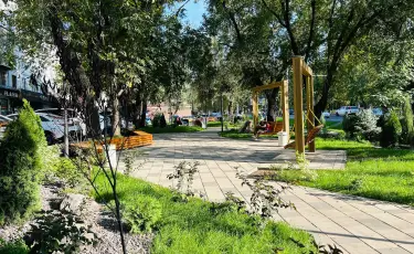 Алматының Әуезов ауданында жаңа сквер пайда болды