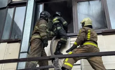 Алматыда базардағы ірі өрт сөндірілді