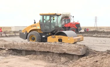 Атырау облысында жол қайта салынып жатыр