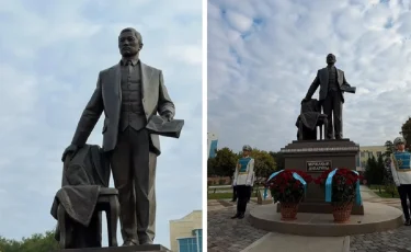 Қостанайда Міржақып Дулатұлына алғашқы ескерткіш орнатылды