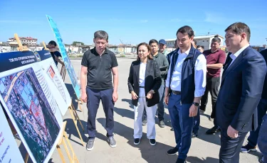 Дархан Сатыбалды ознакомился с проектами развития в районе рынка «Барлык»