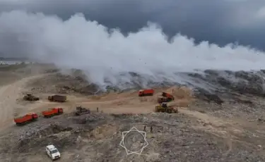 Алматы облысының қоқыс полигонындағы өрт сөндірілді