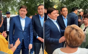 Заместитель акима Алматы Алмасхан Сматлаев посетил мкр. Теректы