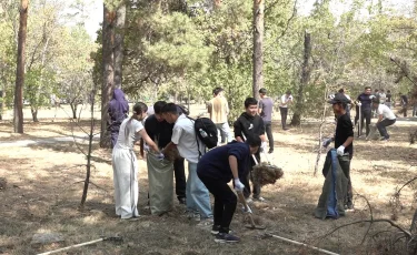 Таза Қазақстан: Бостандық ауданында 140 шаршы метр қоқыс шығарылды