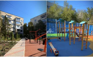 Медеу ауданында «Халық қатысатын бюджет» жобасы аясында тағы бір аула жаңартылды