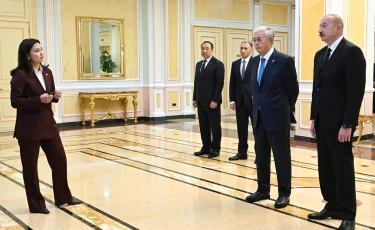 Қасым-Жомарт Тоқаев пен Ильхам Әлиевке Орта дәлізді дамыту жобасы таныстырылды