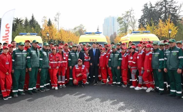 Алматыда Жедел медициналық жәрдемнің жаңа автокөліктері табысталды