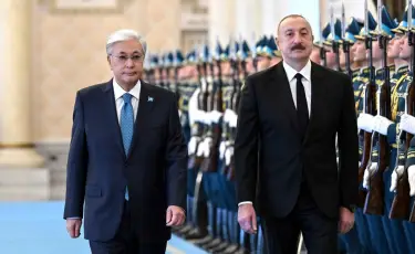 В Акорде состоялась официальная церемония встречи Президента Азербайджана