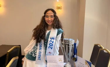 Школьница из Алматы завоевала «золото» на олимпиаде в Греции