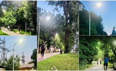 Әуезов ауданындағы 81 аумақта жарық беру жүйесі орнатылды