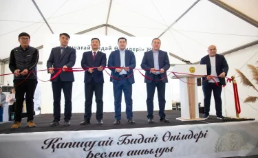 В Конаеве открылся новый завод по переработке пшеницы