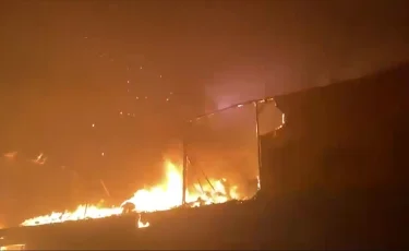 Астана қаласындағы базарлардың бірі өртеніп кетті