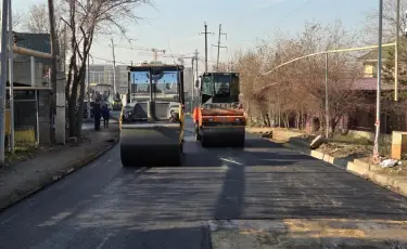 В Наурызбайском районе продолжается модернизация дорожной сети
