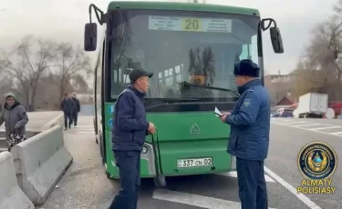Алматыда жолаушылар тасымалына тексеріс күшейтілді