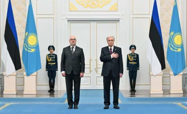 Ақордада Эстония Президентін салтанатты қарсы алу рәсімі өтті