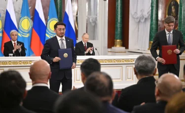 Казахстан и Россия обменялись подписанными межправительственными документами