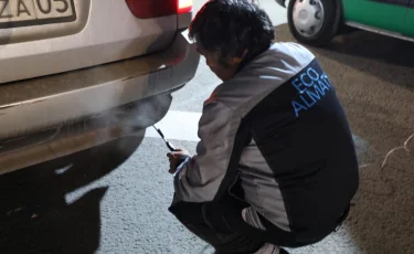 В Алматы за день проверили 20 автомобилей в рамках усиленных экологических рейдов