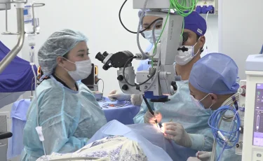 Көз аурулары: Алматыда италиялық маман шеберлік сағатын өткізді