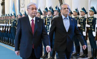 В Акорде состоялась торжественная церемония встречи Президента Исламской Республики Иран