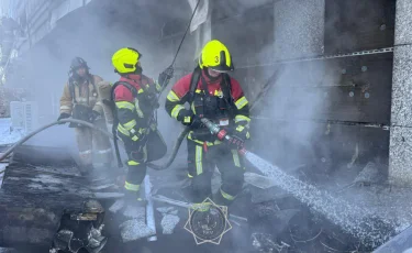 В одном из ресторанов столицы загорелась наружная обшивка