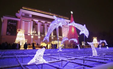 Алматының түрлі ауданында 13 жаңа жылдық локация пайда болды