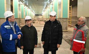 Дархан Сатыбалды «Қалқаман» жаңа метро бекетінің құрылысымен танысты