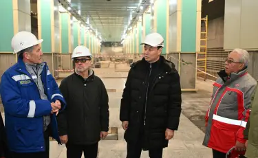 Дархан Сатыбалды «Қалқаман» жаңа метро бекетінің құрылысымен танысты