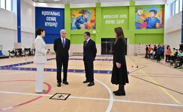 Президент Инклюзивті спорт орталығын аралап көрді