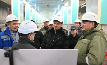 Дархан Сатыбалды ознакомился с ходом строительства новой станции метро «Калкаман»