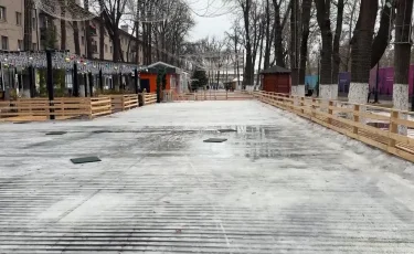 Шымкентте ашық аспан астындағы мұз айдындары еріп кетті