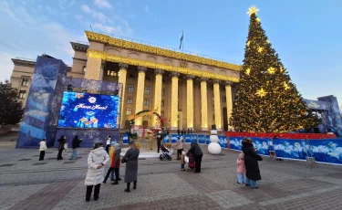 На площади Астана в Алматы готовится грандиозное шоу в честь Нового года