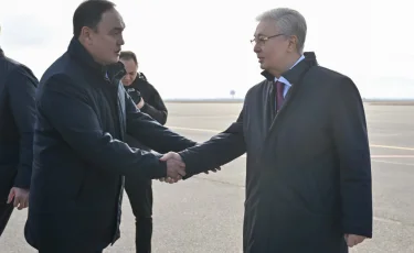 Глава государства прибыл с рабочей поездкой в Жамбылскую область