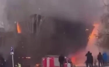Астанада бұрынғы кинотеатрдың ғимаратында өрт шықты