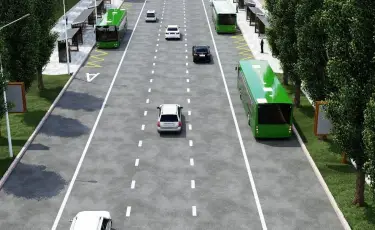 Алматыда Желтоқсан көшесінде BRT желісі іске қосылады