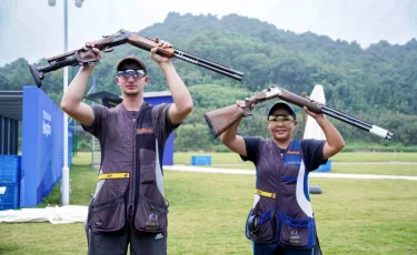 Сборная Казахстана по стендовой стрельбе завоевала бронзовую медаль на чемпионате Азии