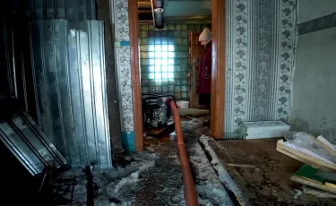 ЧП в Петропавловске: прорыв водопровода затопил шесть частных домов