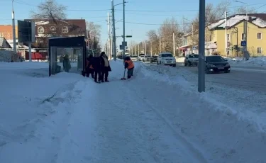 Обильный снегопад: в Костанае за сутки произошло более 30 ДТП
