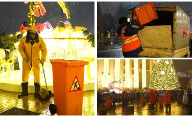 Алматы жаңа жылды «Таза Қазақстан» акциясымен бастады