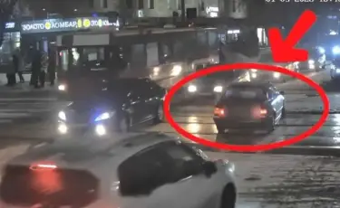 Погоня на трассе: полиция по горячим следам поймала угонщика иномарки (видео)