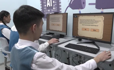 Интерактивные занятия: алматинские школьники изучают казахский язык по новым методам