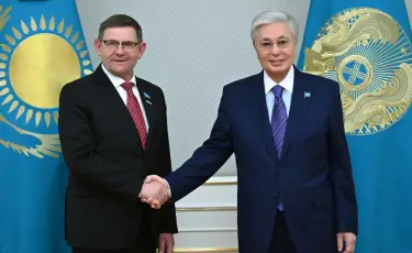Президент славян ұйымдары қауымдастығының төрағасы Сергей Пономаревті қабылдады