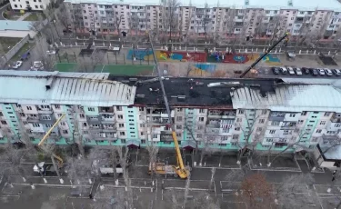 Таразда жаңа жыл қарсаңында өртке оранған көпқабатты үйдің шығыны 160 миллион теңгеге жетті