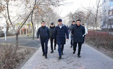Аким Алматы ознакомился с проектом благоустройства участка улицы Есена Дуйсенова